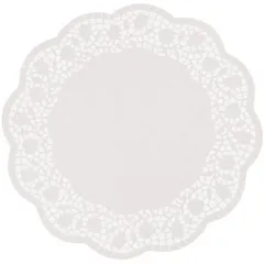 Настольные подкладки кружевные[250шт] бумага D=30,L=30,B=30см белый