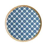 Блюдо для пиццы «Калиф Лотус» фарфор D=32см белый,синий