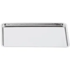 Rectangular baking tray  stainless steel  L=30, B=21cm  silver.