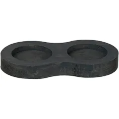 Подставка для мельниц для специй бук D=85/55,H=18,L=165мм серый, изображение 2