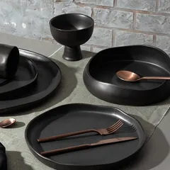 Нож столовый «Саппоро бэйсик» сталь нерж. ,L=22см роз. золото,матовый, изображение 3