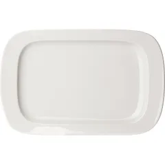 Блюдо «Прага» прямоугольное фарфор ,H=25,L=280,B=180мм белый