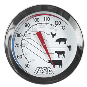 Термометр д/мяса  (+50° +120° C) сталь D=50,L=135мм металлич.