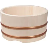 Кадка для риса бамбук D=72,H=15,5см бежев.