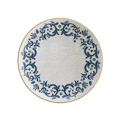 Тарелка для пасты «Виенто» фарфор 1,3л D=28см белый,синий