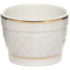 Салатник для комплимента «Афродита» фарфор 65мл D=60,H=45мм белый,золотой