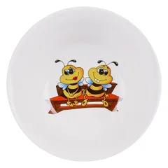 Салатник «Пчелы» детский фарфор 360мл белый, изображение 2