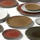 Тарелка бетон D=28см коричнев.,серый, Цвет: Коричневый, Диаметр (мм): 280, изображение 2