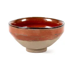 Salad bowl “Mercy” No. 3 ceramics D=9cm red