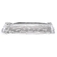 Блюдо сервировочное «Фрост» стекло ,L=34,B=11см прозр., изображение 2