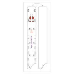 Bar ruler “Clavis” 0.75 l  plastic , L=28, B=2cm  white