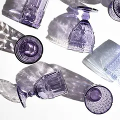 Бокал для вина стекло 220мл D=85,H=144мм фиолет., изображение 4