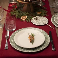 Тарелка пирожковая «Инк» фарфор D=15,H=2см зелен.,белый, изображение 3