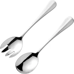 Spoon+fork for “Baguette” salad  stainless steel , L=200/65, B=3mm  metal.