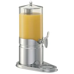 Диспенсер для холодных напитков сталь нерж.,пластик 5л ,H=47,6,L=36,B=23см металлич.,прозр., изображение 2