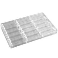 Mold for chocolate “Bar”[15pcs] plastic ,H=17,L=275/78,B=21mm