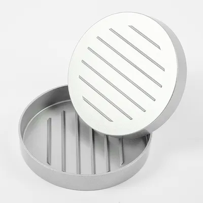 Пресс для гамбургеров алюмин.,полипроп. D=120,H=85мм металлич.,черный, изображение 2