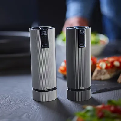Мельница для соли «Лайн» электрическая с USB зарядкой алюмин. ,H=15см граф., Назначение: Соль, Цвет: Графитовый, Высота (мм): 150, изображение 3