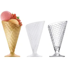 Креманка «Желато» стекло 270мл D=90/70,H=168мм прозр., изображение 4