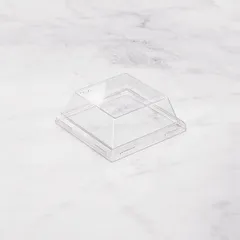 Крышка для бумажного контейнера OneClick 550 мл пластик ,H=4,L=13,B=13см прозр., изображение 2