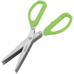 Ножницы для нарезки зелени сталь,пластик ,L=335/260,B=11мм металлич.,зелен., изображение 2