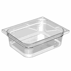 Gastronorm container (1/2)  polycarbonate  transparent.