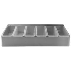 Container for fruits and seasonings with a lid “Prootel” 6 compartments  stainless steel, plastic , H=85, L=455, B=1