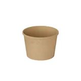 Контейнер бумажный OneBowl для супа картон 380мл D=102/77,H=72мм св.корич.