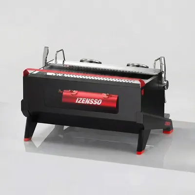 Кофемашина «Izensso Raptor 2G» рожковая мультибойлерная (с окном) сталь нерж. 11л ,H=51,5,L=84,5,B=6, Цвет: Черный, изображение 2