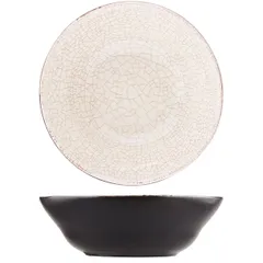 Deep plate “Day and Night”  ceramics  D=190, H=65mm  white, black