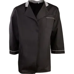 Куртка двубортная 50-52размер твил черный