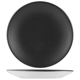 Тарелка «Даск Контур» фарфор D=305,H=30мм черный,белый