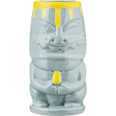 Glass for cocktails “Tiki” ceramics 350ml D=60/75,H=150mm gray