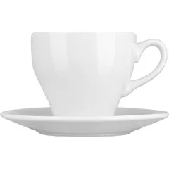 Чайная пара «Коллаж» фарфор 200мл D=82/140мм белый