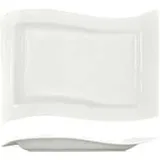 Блюдо прямоугольное "Волна" 33 см. Kunst Werk Black Label" «Kyoto-Brown»