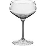 Champagne saucer “Perfect”  christened glass  235 ml  clear.