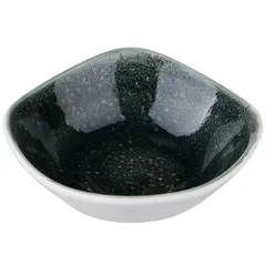 Salad bowl “Vesuvius Burnt Emerald” square  porcelain  110 ml , H=3, L=10, B=10cm  green.