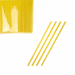 Tubes without bend[250pcs] polyprop. D=8,L=240mm yellow.