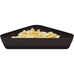 Triangular dish plastic 1.9l ,H=60,L=254,B=305mm black