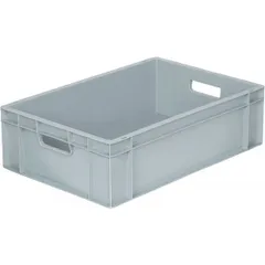 Food box with handles with reinforced bottom  polyprop.  42 l , H=17.5, L=60, B=40cm  gray