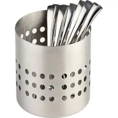 Container for cutlery stainless steel D=10,H=10cm