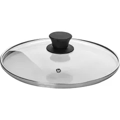 Крышка стекло,силикон D=20см прозр.,черный