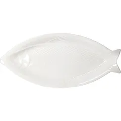Блюдо «Кунстверк» для рыбы фарфор ,H=31,L=468,B=216мм белый
