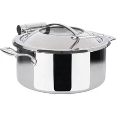 Food warmer pan  stainless steel  5.4 l  D=30.5, H=17.5 cm  silver.