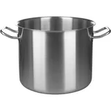 Pan without a lid sandwich bottom  stainless steel  9 l  D=24, H=20 cm  metal.