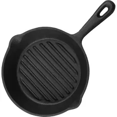 Сковорода-гриль «Эмбер Каст Мэтт» чугун D=200,H=43мм черный, изображение 2