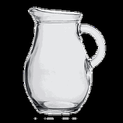 Jug glass 0.5l D=100,H=158,L=128,B=2mm clear.