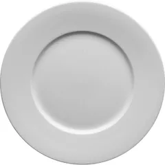 Plate “Monaco” with a wide side  porcelain  D=25, H=2cm  white