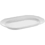 Блюдо «Меркури» овальное фарфор ,L=34,B=20,4см белый