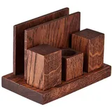 Набор для специй и салфеток дуб ,H=10,L=17,B=10см